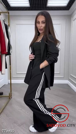 Брючный костюм двойка в стиле спорт-шик - Bruno фото 2