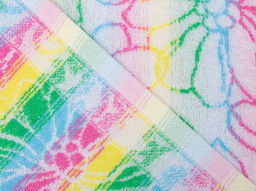 Полотенце махровое 6с104.411ж1 Ромашковое поле (св.радужка) 67х40см