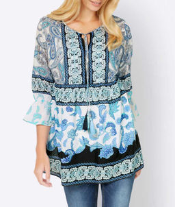 Туника и топ, голубо-синие - Linea tesini фото 3