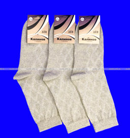 Цена за 10 пар. КАЛИНОВ носки мужские Смоленск лён арт. М-8