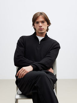 Dik Yaka Erkek Triko Kazak