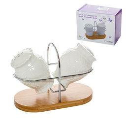 Набор для специй 2 предмета / UK-366 /уп 48/ на деревянной подставке - Галеонтрейд фото 3