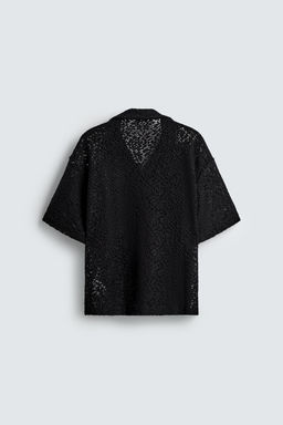 CROCHET TEXTURED SHIRT - Zara фото 8