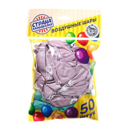 Воздушные шары латексные 12" «Единорожка», 50 шт., хром