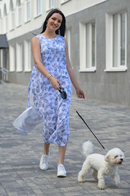 Двухслойное платье-сарафан 100% хлопок