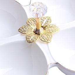 60044 Менажница фарфор 4 секц 20х20х5 LR (х24) - Mayer&boch фото 2