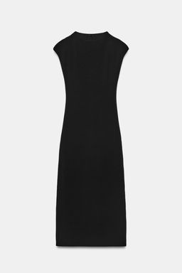 VESTIDO MIDI STRETCH / Negro - Zara фото 5