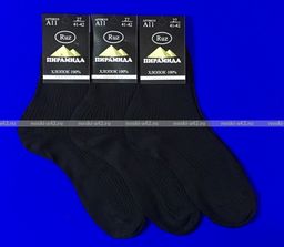 Цена за 10 пар. Пирамида носки мужские М-10 черные 29  фото 15