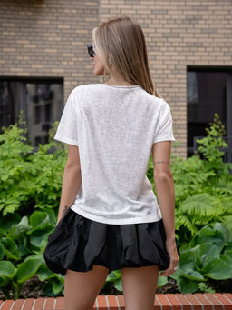 прозрачная Футболка паутинка ,белая - Binita фото 6