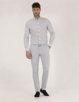 Pembe Slim Fit Uzun Kollu G_mlek - Pierre cardin фото 4