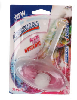 СВЕЖИНКА освежитель-подвеска WC 40гр шариковый Тропик блистер