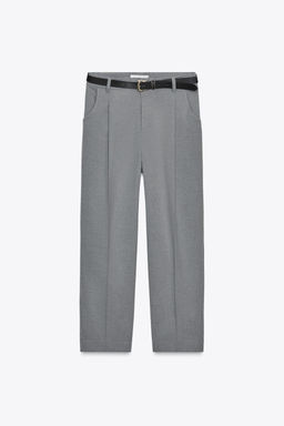 TROUSERS WITH BELT - Zara фото 6