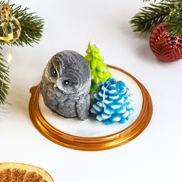 Фигурное мыло - набор Сова, елка, шишка 120 г - Мыльные штучки фото 2