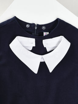 Платье для девочки в школу с воротником 22-7662 черный - Mini maxi фото 31