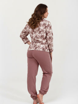 Костюм женский футер 2-х нитка начёс "МАДИНА" КОФЕ