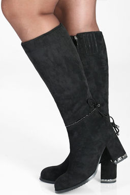 Сапоги зимние из искусственной замши