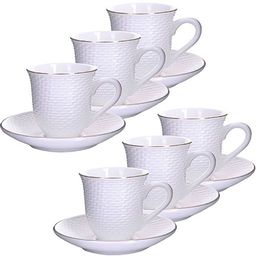 25770 Кофейный набор 12пр 90мл фарфор LR (х12)