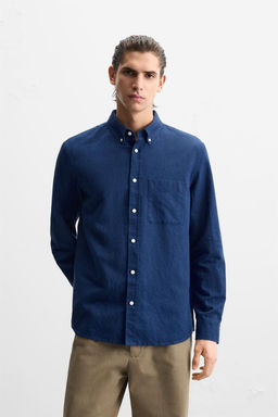 COTTON - LINEN SHIRT - Zara фото 50