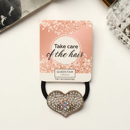 Цена за 6 шт. Резинка для волос «Асель», сердце, 4.5 см