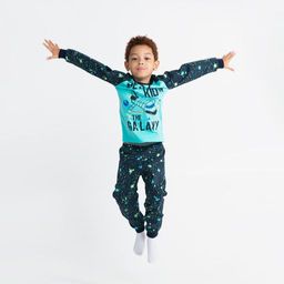 CRB wear/CSKB 50019-40 Комплект для мальчика (джемпер, брюки), бирюзовый/Ex.Cherubino  фото 2