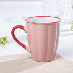 Кружка керамическая Доляна Маршмэллоу, 360 мл, цвет розовый  фото 2