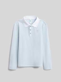 ACOOLA / Сорочка-поло верхняя для мальчиков Declan светло-голубой  фото 3