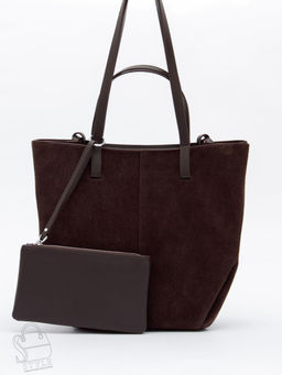 Сумка женская кожаная 2403YF d.coffee Polina&Eiterou  в Новосибирске