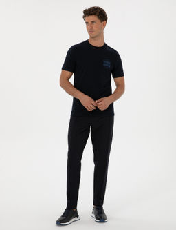 Lacivert Regular Fit Ti__rt