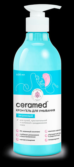 Церамед Крем-гель для умывания энзимный (400 мл).6 /арт-99069/