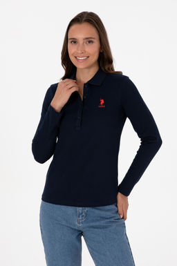 Kad_n Lacivert Basic Polo Yaka Sweatsh_rt Sepette S_rpriz _ndirim - U.s. polo assn фото 8
