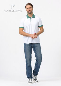 Футболка-поло из кулирки - Pantelemone фото 25