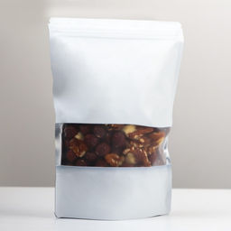 Цена за 100 шт. Пакет дой-пак, матовый, белый с окном, 14 х 20 х 4 см