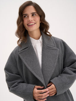 Пальто демисезонное "Графит" женское