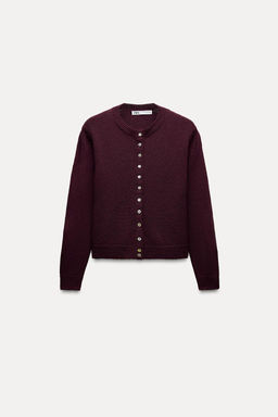 PLAIN KNIT CARDIGAN - Zara фото 2