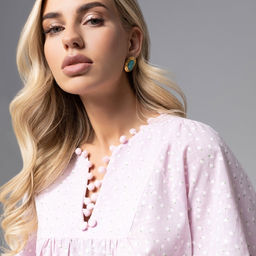 Блуза из 100% хлопка Летний фольклор - Charutti фото 15