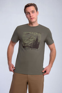 Арт. 61133 Футболка мужская 48-56 (5 шт) Цвет:хаки