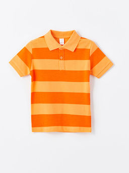 Polo Yaka K?sa Kollu ?izgili Erkek Bebek Ti??rt