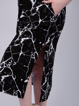 Сарафан "Сити 6" чёрный, трикотаж