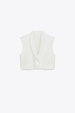 SHORT WAISTCOAT WITH FLAPS - Zara фото 5