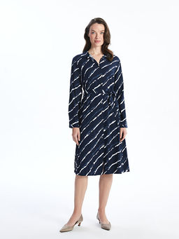 Desenli Kad?n G?mlek Elbise