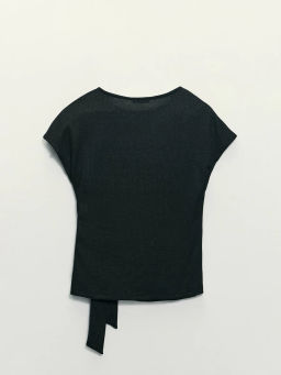 Топ с декоративным узлом и люрексом / Zarina