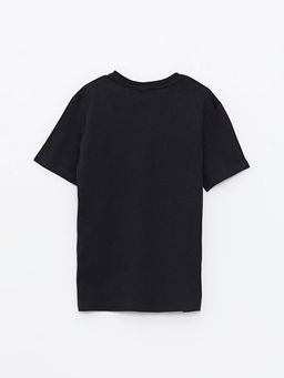 Bisiklet Yaka Y?lba?? Temal? K?sa Kollu Pamuklu Erkek ?ocuk Ti??rt - Waikiki фото 2