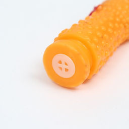 Игрушка пищащая Курица пират для собак, 16,5 см, жёлтая - Пижон фото 5