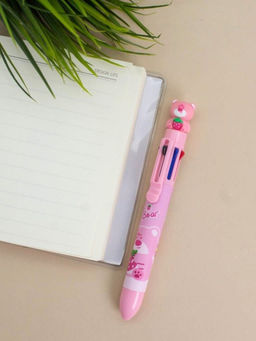 Разноцветная ручка 8 в 1 "Hello, Mr. Bear", pink