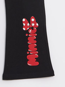 Beli Lastikli Minnie Mouse Bask?l? K?z ?ocuk Tayt - Waikiki фото 3