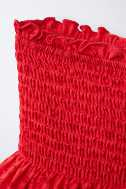 FALDA BERMUDA FLORES / Rojo - Zara фото 3