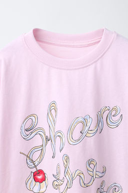 CAMISETA ESTAMPADA / Rosa - Zara фото 4