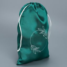 Цена за 5 шт. Мешок атласный Листва, 20 30 см +/- 1.5 см - Дарите счастье фото 2