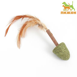 Игрушка-неваляшка для кошек Юла из прессованной кошачьей мяты и мататаби, 3,5 см
