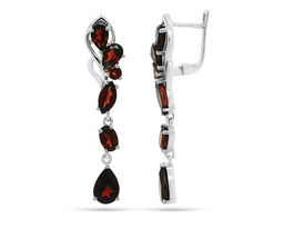 Серьги из серебра гранат, Царство